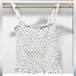 Aritzia  Sunday Best Tiny Black Hearts Elastic Tube Top with Straps Photo 5