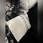 Tadashi Shoji Tadashi maxi black lace tiered dress strapless sweetheart  Silk beaded sequin Photo 5