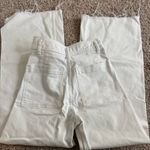 ZARA White  Wide-Leg Pants High-Waisted Photo 0