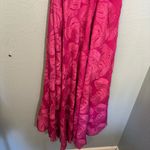 Hutch  x Anthropologie Ruffled‎ V Neck Leaf Wrap Maxi Dress Fuschia Small Party Photo 10