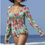Dippin' Daisy's Tropical Floral Swim Cover-Up Size Medium Photo 0