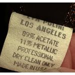 EVA POLINI Women's 10/Gold Skirt Suit Jacket metallic Formal Evening Rhinestone Gold Size 8 Photo 12