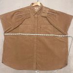New Levi's Women's Corduroy Remi Utility Shirt In Brown Ice Coffe Size 2XL NWT Photo 8