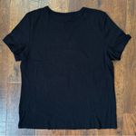 Karen Scott  jet black short sleeve tee shirt, size PXL, NWT Photo 3