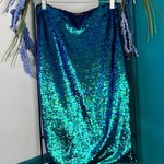 Blue and green iridescent, sequin dress, sexy, mermaid, pencil skirt Photo 0