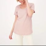 Barefoot Dreams New! Soft Peach Short Sleeve Tee Malibu Collection Small Photo 8