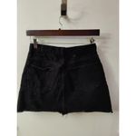 Madewell Black Denim Raw Edge Mini Skirt 26 Classic Preppy. Cowgirl Western Punk Photo 1