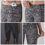 Lululemon  Outrun 17" Crop Mini Cinder Lace White Black / Black Size 4 Photo 11