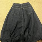 ZARA Bubble Dark Wash Jean skirt Photo 4