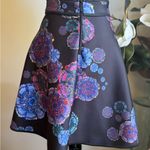 Cynthia Rowley Boho whimsigoth Y2K Floral purple pink blue 4 mini skirt dopamine colorful Photo 2