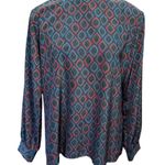 Pendleton Sophisticates Vintage Lady Blouse Size 14 Geometric Print Photo 0