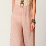 Free People NEW ROMANTICS Shanti Jumpsuit Sequin Hem Boho Photo 0