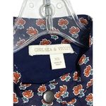 Chelsea and Violet Foulard Stamp Quilted Snap Front Jacket Cottagecore Womens XS Photo 1