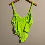 Good American NWT One Piece Scoop Swimsuit Electric Lime- Size 7 (4XL) XXXXL Photo 2