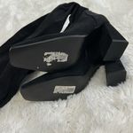 ASOS  Keely Black Faux Suede Block Heel Over The Knee Boots Photo 10