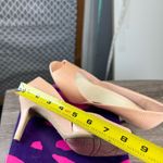 FIONI Pink Colored Faux Snake Skin Embossed Peep Toe 3” Heels Size 7 M Photo 8