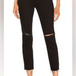 RE/DONE Originals 90s High Rise Ankle Crop in Jet Black With Rips Size 25 Photo 0