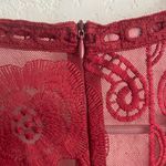 Deep V Maroon/red Romper Red Size L Photo 4