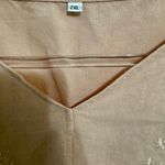 Women’s Plus Size 2X Embroidered Peach/Khaki colored Blouse. Pink Photo 2