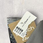 NEW Etam Trench Coat Womens US 12 Gray Double Breasted‎ Belted Stretch Jacket Photo 5