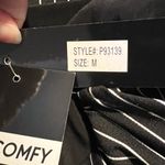 NWT LaLa Muse Women’s Striped Stretchy Pants Pockets Black & White Q40 Size M Photo 4