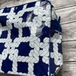 Bella Toiletry Bag Nylon Canvas Straps Rope Knot Pattern Zip Zipper Inner Pocket Photo 4