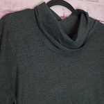 Chico's CHARCOAL GRAY STRETCH KNIT COWL NECK SWEATER DUAL LAYERED BLOUSE 3 XL Photo 2