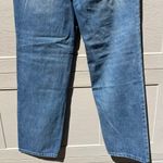 NWT Flamingals Wide Leg Button Fly High Waist Stretchy Jeans Size Medium Blue Photo 5