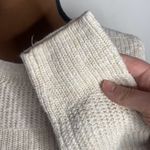 L.L. bean mixed stitch Crewneck oatmeal nubby textured sweater size M White Size M Photo 7