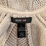 Style & Co . Beige Knit Top Photo 3