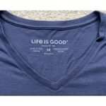 Life is Good Women's Crusher Tee - Guitar Truck Blue Size Medium Short Sleeve Photo 2