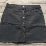 Charlotte Russe Gray Button Down Skirt Photo 0