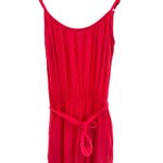Evereve  Pink‎ Gauze Cotton Midi Sundress Small Adjustable Straps Tie Waist Photo 1