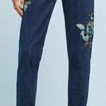 Pilcro and the Letterpress Anthropologie Sequin Floral Slim Boyfriend Jean Photo 0