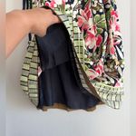 Talbots  Floral Colorful Pleated A‎ Line Midi Lined Zip Skirt Women’s 10 Petite Photo 3