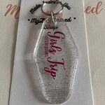 Handmade Girl Trip Let’s Go Motel Style Keychain Photo 0