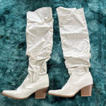 Women size 11 above the knee cow girl boots White Photo 0
