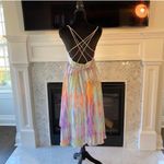 Free People  multicolor feather asymmetrical maxi dress Photo 1