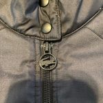 Lacoste Vest Womens 42 Black Puffer Full Zip Logo Windbreaker Photo 2