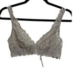 HANRO Bra Womens 36A Stonewash Grey Luxury Moments Soft Cup Lace Wireless Gray Size undefined Photo 0