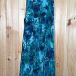 Lulus NWT  Beautiful Soul Teal Green Floral Print Twist-Front Maxi Dress Size M Photo 3
