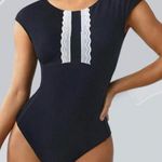 NEW Glowmode Feather Fit Best Angles Cap Sleeve Adjustable Bodysuit Women’s 1XL Black Size XL Photo 0