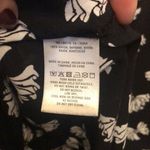 Anthropologie Maeve Black & White Bow print Button Down Blouse 4 Photo 5