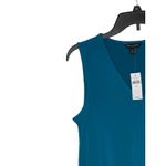 Banana Republic  Women's Tank Top Teal V-neck Single-Pleat Shell Blue‎ Sz. XS NWT Photo 3