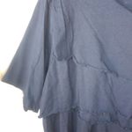 Anthony Richards 2X Navy Ruffle Dress Career Top Plus Blue Photo 2