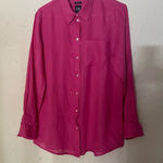 Gap  Fuchsia Linen Boyfriend Shirt Photo 0