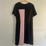 Hutch  Asymmetrical Pink and Black A-line Mini Dress Retro Colorblock 60s Casual Photo 3