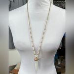 Anthropologie Horn Fashion Pendant Necklace Photo 1