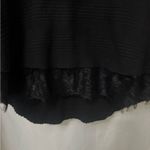 Free People New Romantics  Black Blouse with Lace Detail Photo 1