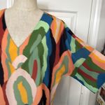 CROSBY by Mollie Burch  geode colorful vneck blouse Photo 8